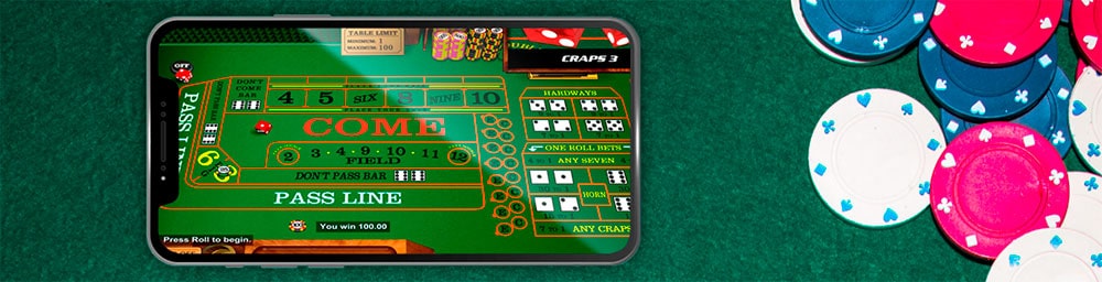 Play Litecoin Craps on mobile phone