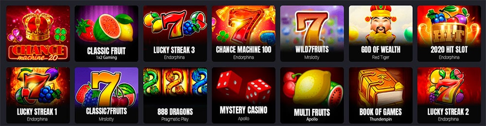 Juegos en los nuevos criptocasinos