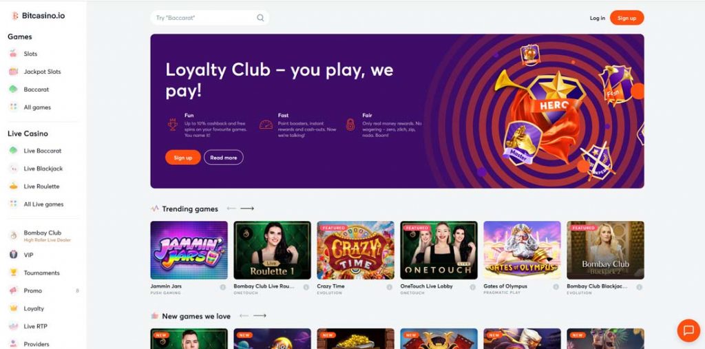 Bitcasino 게임