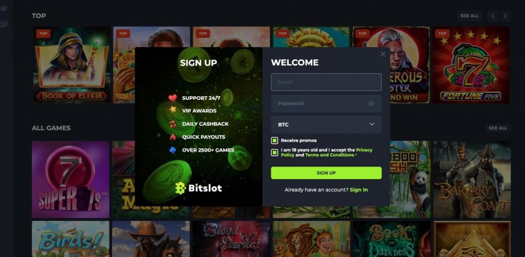 Bitslot Casino Girişi