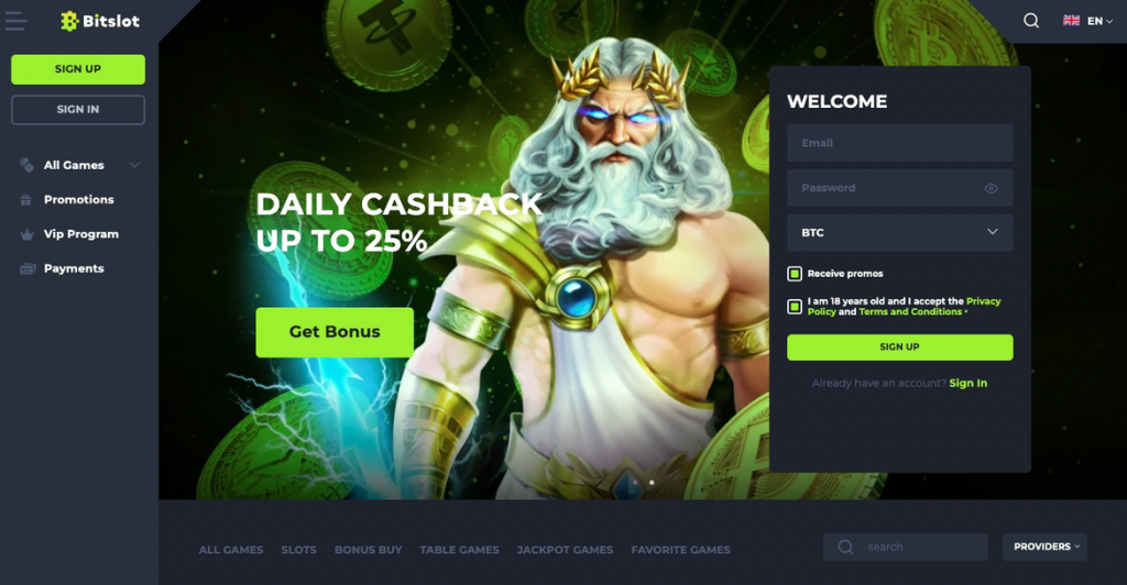 Bitslot Casino İncelemesi