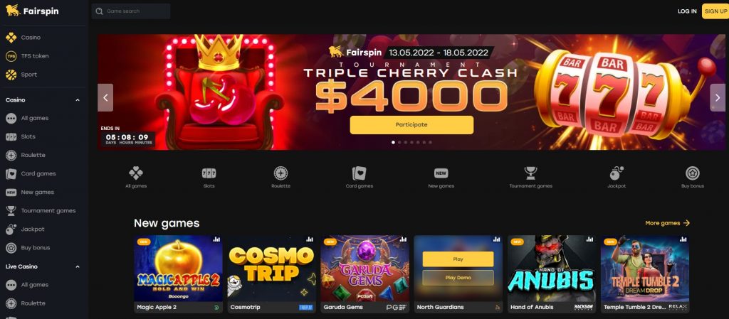 Recenzja Casino FairSpin