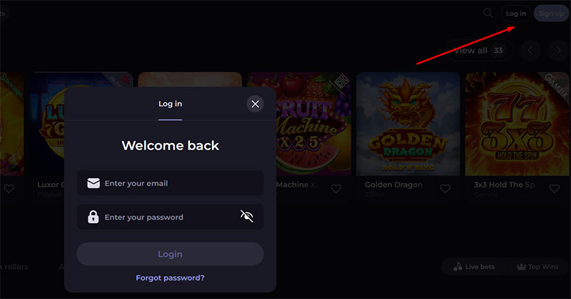 CryptoLeo Casino Login