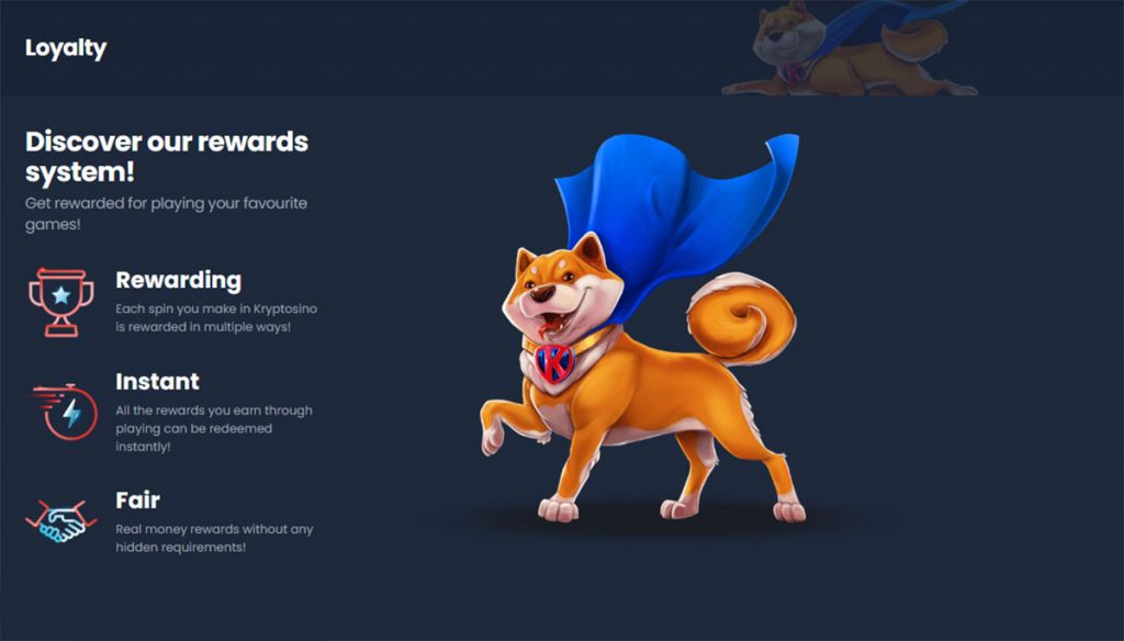 Kryptosino Loyalty Program